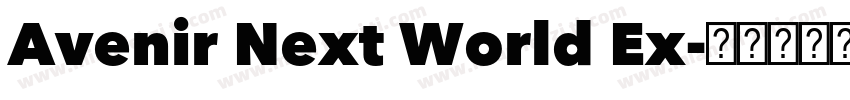Avenir Next World Ex字体转换